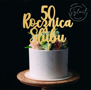 TOPPER ROCZNICA ŚLUBU CZCIONKA 2