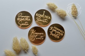 ZESTAW MINI DEKORÓW KOMUNIA ŚWIĘTA