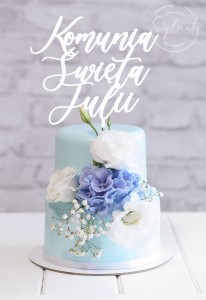 Topper Komunia Święta + dowolne imię