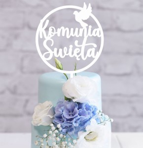TOPPER KOMUNIA ŚWIĘTA W OBRĘCZY