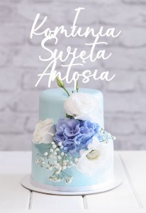 TOPPER I KOMUNIA ŚWIĘTA CZCIONKA 14