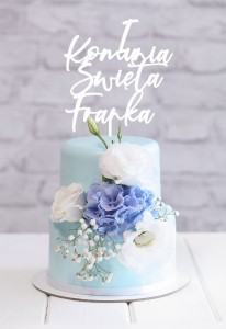 TOPPER I KOMUNIA ŚWIĘTA CZCIONKA 18
