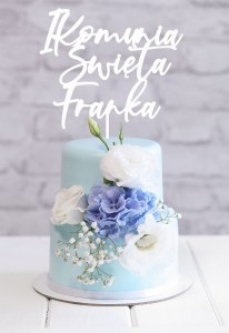 TOPPER I KOMUNIA ŚWIĘTA CZCIONKA 19