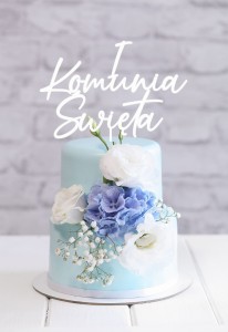 TOPPER I KOMUNIA ŚWIĘTA CZCIONKA NOWOCZESNA