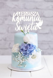 TOPPER PIERWSZA KOMUNIA ŚWIĘTA Z GOŁĘBICĄ