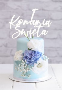 TOPPER I KOMUNIA ŚWIĘTA CZCIONKA NOWOCZESNA