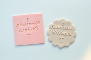 STEMPEL KOMUNIA ŚWIĘTA Z KRZYŻEM