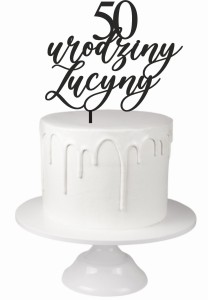 TOPPER URODZINY Z LICZBĄ CZCIONKA 2
