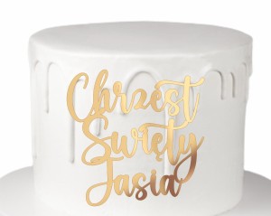 DEKOR CHRZEST ŚWIĘTY Z IMIENIEM