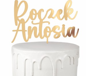 TOPPER ROCZEK Z IMIENIEM CZCIONKA 2