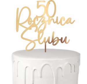 TOPPER ROCZNICA ŚLUBU CZCIONKA 10