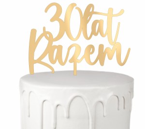 TOPPER ROCZNICA ŚLUBU CZCIONKA 15
