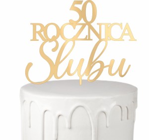 TOPPER ROCZNICA ŚLUBU CZCIONKA 17