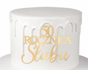 DEKOR ROCZNICA ŚLUBU CZCIONKA 9