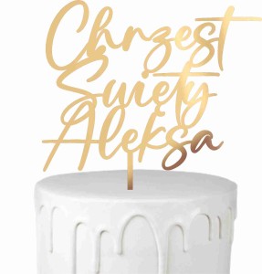 TOPPER CHRZEST ŚWIĘTY CZCIONKA 14