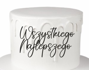 DEKOR WSZYSTKIEGO NAJLEPSZEGO CZCIONKA 8