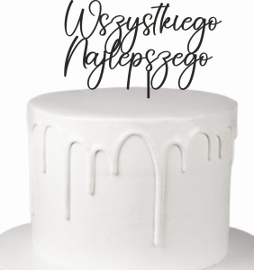 TOPPER WSZYSTKIEGO NAJLEPSZEGO CZCIONKA 6