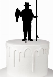 Topper na tort wędkarz wędka ryba 