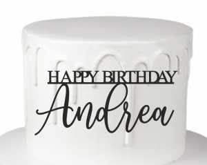 DEKOR HAPPY BIRTHDAY + DOWOLNE IMIĘ