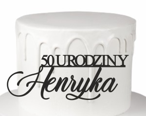 DEKOR URODZINY + DOWOLNE IMIĘ CYFRA WIEK