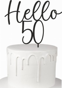 TOPPER HELLO + DOWOLNA CYFRA LICZBA 2
