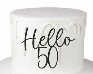 DEKOR HELLO + DOWOLNA CYFRA LICZBA