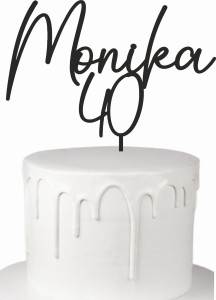 TOPPER IMIĘ + DOWOLNA CYFRA LICZBA