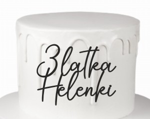 DEKOR IMIĘ + DOWOLNA LICZBA CYFRA