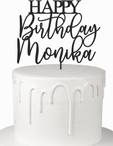 TOPPER HAPPY BIRTHDAY + DOWOLNE IMIĘ