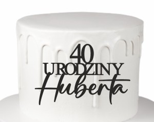 Dekor urodziny + dowolne imię wiek liczba