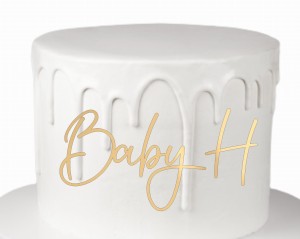 Dekor Baby + dowolna literka 