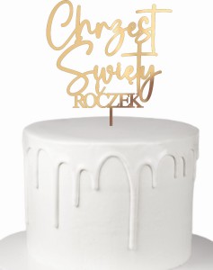 Topper Chrzest Święty i roczek