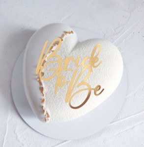 Dekor na monoporcję zestaw dekorów Bride to Be