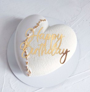 Dekor na monoporcję zestaw dekorów Happy Birthday