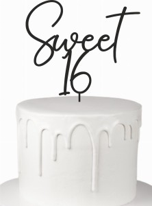 Topper sweet 16 dowolna liczba