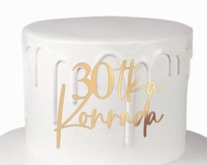Dekor urodziny + dowolne imię wiek liczba