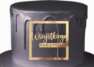 Dekor Wszystkiego Najlepszego kwadratowy