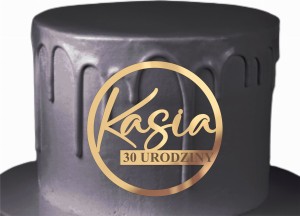 Dekor dowolne imię + urodziny liczba okrągły