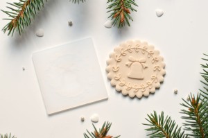 Stempel dzwoneczek w wianuszku