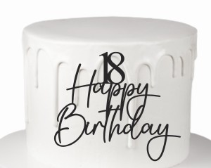 Dekor Happy Birthday + dowolna liczba