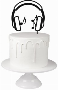 Topper słuchawki nutki muzyka 