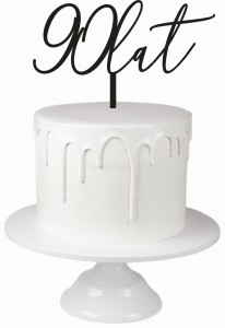 Topper urodziny + dowolna liczba wiek