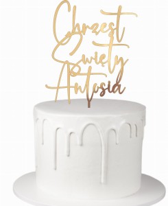 Topper Chrzest Święty  + dowolne imię 