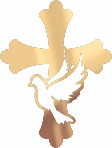 Dekor Krzyż z gołębicą