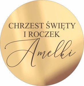 Dekor Chrzest święty i Roczek + dowolne imię grawerowana tabliczka