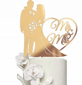Topper ślubny Para Młoda Mr Mrs 