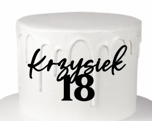 Dekor dowolne imię + wiek
