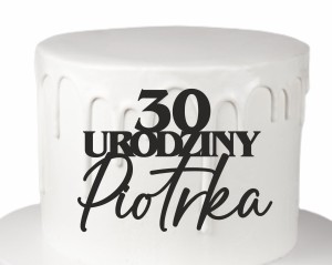 Dekor urodziny + dowolne imię liczba