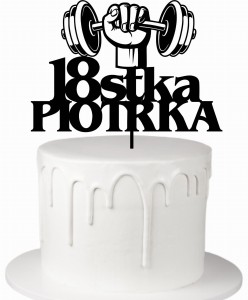 Topper 18stka + dowolne imię liczba wiek siłownia paker strongman
