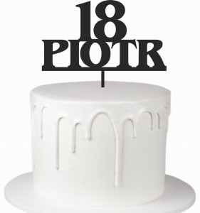 Topper imię + dowolna liczba wiek